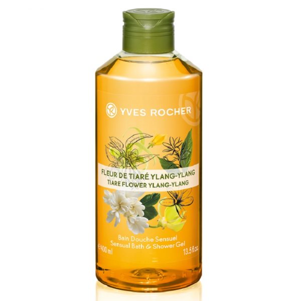 Gel tắm Yves Rocher Sensual Shower Gel Tiare Flower & Ylang Ylang 400ml