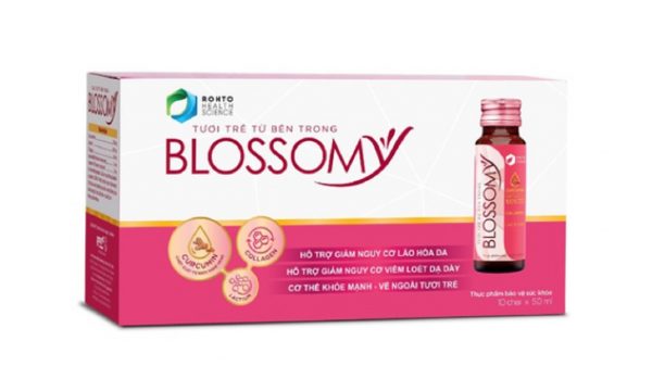 Thực phẩm bảo vệ sức khỏe giúp da sáng đẹp và dạ dày khỏe Blossomy hộp 10 chai x 50ml
